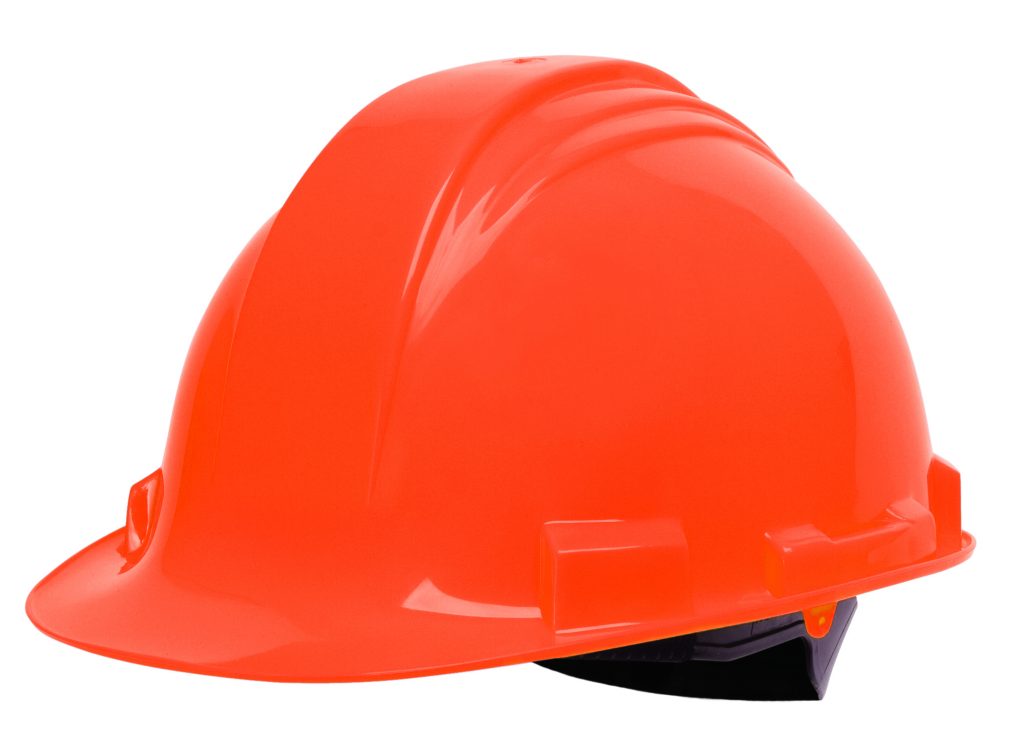 Honeywell® Peak Orange HDPE Shell Hard Hat With 4-PT Pinlock Suspension ...